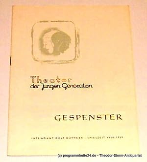 Seller image for Programmheft Gespenster von Henrik Ibsen. Spielzeit 1958 / 59 for sale by Programmhefte24 Schauspiel und Musiktheater der letzten 150 Jahre