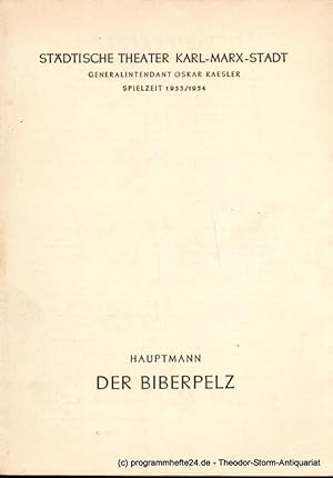 Imagen del vendedor de Programmheft Der Biberpelz. Eine Diebeskomdie von Gerhart Hauptmann. Spielzeit 1953 / 1954 a la venta por Programmhefte24 Schauspiel und Musiktheater der letzten 150 Jahre