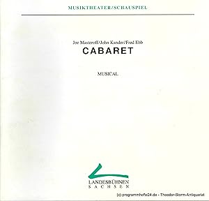 Immagine del venditore per Programmheft CABARET. Premiere 9. / 10. November 1996. Spielzeit 1996 / 97 Heft 3 venduto da Programmhefte24 Schauspiel und Musiktheater der letzten 150 Jahre