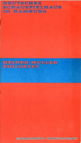 Bild des Verkufers fr Programmheft Philoktet von Heiner Mller. Premiere 27. Mrz 1970 Spielzeit 1969 /70 Heft 10 zum Verkauf von Programmhefte24 Schauspiel und Musiktheater der letzten 150 Jahre