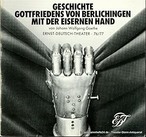 Seller image for Programmheft Geschichte Gottfriedens von Berlichingen mit der eisernen Hand. Premiere 21. Oktober 1976. Spielzeit 1976 / 77 Heft 3 for sale by Programmhefte24 Schauspiel und Musiktheater der letzten 150 Jahre