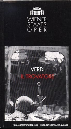 Programmheft Verdi Il Trovatore. Premiere 22. Oktober 1993. Spielzeit 1993 / 94
