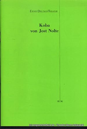 Seller image for Programmheft Urauffhrung Koba von Jost Nolte. Premiere 3. April 1996. Spielzeit 1995 / 96 for sale by Programmhefte24 Schauspiel und Musiktheater der letzten 150 Jahre