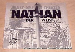 Programmheft Nathan der Weise. Dramatisches Gedicht von Gotthold Ephraim Lessing. Premiere 22. Ja...