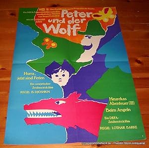 Filmplakat Peter und der Wolf / Hurra, jetzt sind Ferien / Heurekas Abenteuer ( III ) Beim Angeln...