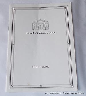 Imagen del vendedor de Programmheft FRST IGOR. Oper von Alexander Borodin. Dienstag, 26. Dezember 1989 a la venta por Programmhefte24 Schauspiel und Musiktheater der letzten 150 Jahre