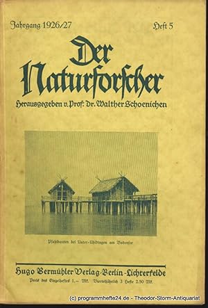 Imagen del vendedor de Der Naturforscher Jahrgang 1926/27 Heft 5 a la venta por Programmhefte24 Schauspiel und Musiktheater der letzten 150 Jahre