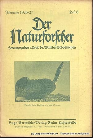 Imagen del vendedor de Der Naturforscher Jahrgang 1926/27 Heft 6 a la venta por Programmhefte24 Schauspiel und Musiktheater der letzten 150 Jahre