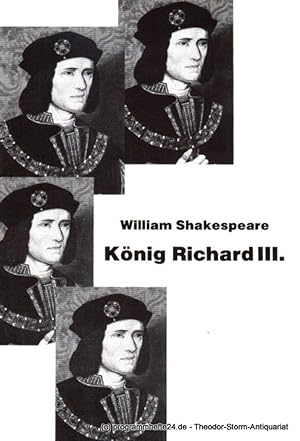 Imagen del vendedor de Programmheft Knig Richard III. von William Shakespeare. Premiere 9. September 1988 a la venta por Programmhefte24 Schauspiel und Musiktheater der letzten 150 Jahre