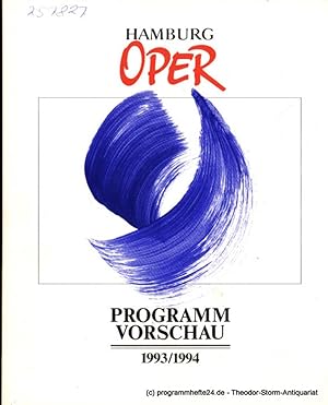 Bild des Verkufers fr Programmvorschau 1993 / 1994 zum Verkauf von Programmhefte24 Schauspiel und Musiktheater der letzten 150 Jahre