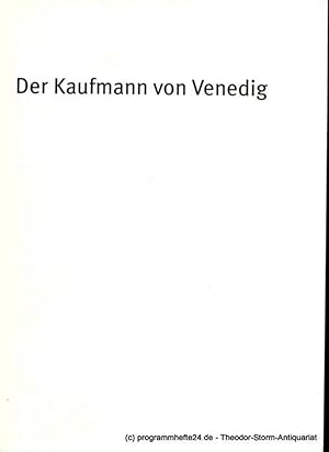 Bild des Verkufers fr Programmheft Der Kaufmann von Venedig von William Shakespeare. Premiere am 11. Oktober 2001 im Residenz Theater. Spielzeit 2001 / 2002 Heft Nr. 1 zum Verkauf von Programmhefte24 Schauspiel und Musiktheater der letzten 150 Jahre