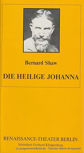 Programmheft Die heilige Johanna von Bernard Shaw. Heft 3 11. Januar 1992