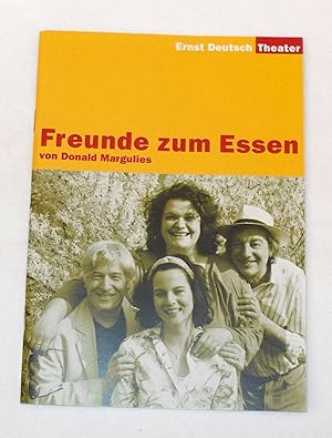 Programmheft Freunde zum Essen von Donald Margulies. Premiere 20. Mai 2004