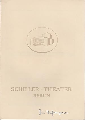Programmheft Uraufführung Die Gefangenen Schauspiel von Stefan Barcava 1. März 1953 Spielzeit 195...