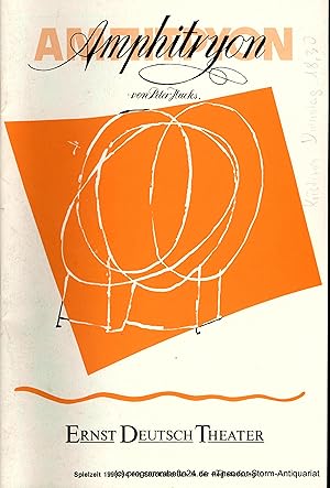 Bild des Verkufers fr Programmheft Amphitryon von Peter Hacks. Premiere 25. Mai 1994 Spielzeit 1993 / 94. Mit Stckabdruck in der Regiefassung zum Verkauf von Programmhefte24 Schauspiel und Musiktheater der letzten 150 Jahre