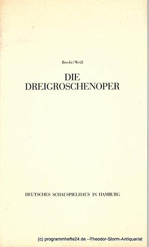 Programmheft Die Dreigroschenoper von Bertolt Brecht. Premiere 29. April 1981