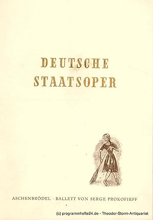 Programmheft Aschenbrödel. Ballett von Serge Prokofieff. 9. Oktober 1952