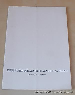 Michael Kramer. Drama in vier Akten. Dienstag, 12. September 1961. Programmheft. Deutsches Schaus...