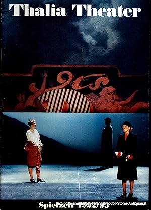 Imagen del vendedor de Thalia Theater Spielzeit 1992 / 93 Neuinszenierungen Repertoire Ensemble Abonnement a la venta por Programmhefte24 Schauspiel und Musiktheater der letzten 150 Jahre