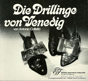 Programmheft Die Drillinge von Venedig. Komödie von Antonio Collalto. Premiere 15. Mai 1975. Spie...