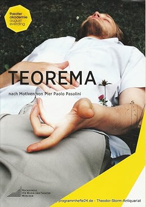 Image du vendeur pour Programmheft TEOREMA nach Motiven von Pier Paolo Pasolinis Erzhlung. Premiere 13. Juli 2016 mis en vente par Programmhefte24 Schauspiel und Musiktheater der letzten 150 Jahre