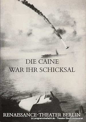 Bild des Verkufers fr Programmheft Die Caine war ihr Schicksal. Spielzeit 1985 / 86 Heft 1 zum Verkauf von Programmhefte24 Schauspiel und Musiktheater der letzten 150 Jahre