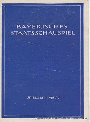 Bild des Verkufers fr Programmheft Nathan der Weise Spielzeit 1946 - 47 Heft 2 zum Verkauf von Programmhefte24 Schauspiel und Musiktheater der letzten 150 Jahre