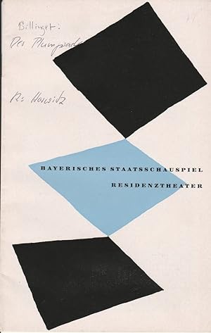 Seller image for Programmheft Urauffhrung Der Plumpsack 17. November 1954 Spielzeit 1954 / 55 Heft 3 for sale by Programmhefte24 Schauspiel und Musiktheater der letzten 150 Jahre