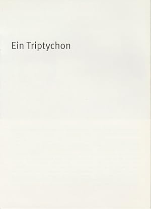 Seller image for Programmheft Ein Triptychon von Edna O'Brien. Premiere 16 Oktober 2004 im Marstall Spielzeit 2004 / 2005 Heft Nr. 54 for sale by Programmhefte24 Schauspiel und Musiktheater der letzten 150 Jahre
