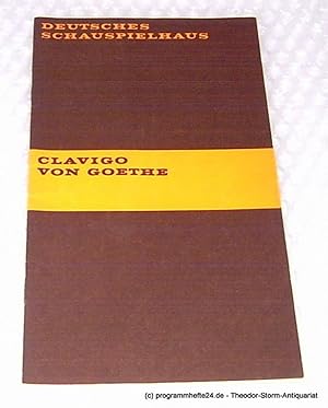 Programmheft Clavigo. Ein Trauerspiel von Goethe. Premiere 23. November 1969. Spielzeit 1969 / 70...