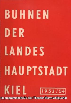 Bild des Verkufers fr Bhnen der Landeshauptstadt Kiel 1953 / 54 fortlaufende Seiten 25-32 zum Verkauf von Programmhefte24 Schauspiel und Musiktheater der letzten 150 Jahre