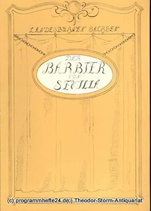 Immagine del venditore per Programmheft Der Barbier von Sevilla. Komische Oper. Spielzeit 1957 / 58 Landesoper Heft 3 venduto da Programmhefte24 Schauspiel und Musiktheater der letzten 150 Jahre