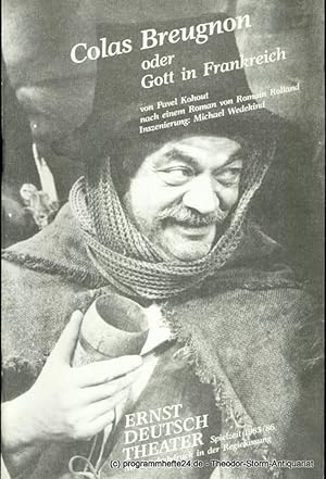 Immagine del venditore per Programmheft Colas Breugnon oder Gott in Frankreich von Pavel Kohout nach einem Roman von Romain Rolland. Premiere 10. Oktober 1985 Mit Stckabdruck in der Regiefassung Spielzeit 1985/86 venduto da Programmhefte24 Schauspiel und Musiktheater der letzten 150 Jahre