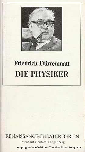 Bild des Verkufers fr Programmheft Die Physiker von Friedrich Drrenmatt. Heft 2, 10. November 1990 zum Verkauf von Programmhefte24 Schauspiel und Musiktheater der letzten 150 Jahre