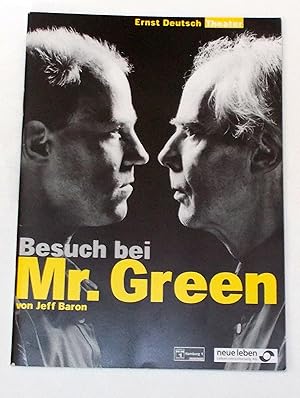 Bild des Verkufers fr Programmheft Besuch bei Mr. Green von Jeff Baron. Premiere 15. April 1999 zum Verkauf von Programmhefte24 Schauspiel und Musiktheater der letzten 150 Jahre