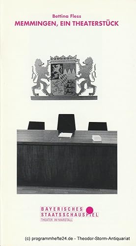 Seller image for Programmheft MEMMINGEN, ein Theaterstck von Bettina Fless. Spielzeit 1990 / 91 Heft 65 for sale by Programmhefte24 Schauspiel und Musiktheater der letzten 150 Jahre