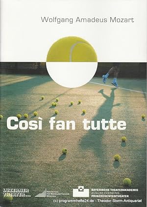 Immagine del venditore per Programmheft Cosi fan tutte. Premiere 9. Mai 2007 venduto da Programmhefte24 Schauspiel und Musiktheater der letzten 150 Jahre