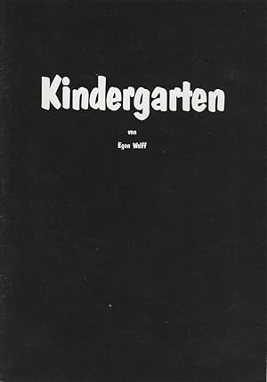 Bild des Verkufers fr Programmheft KINDERGARTEN. Stck von Egon Wolff. Premiere 6. April 1984 im Studio kikSpielzeit 1983 / 84 Heft 16 zum Verkauf von Programmhefte24 Schauspiel und Musiktheater der letzten 150 Jahre