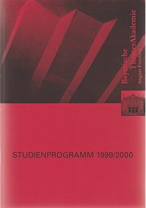 Seller image for Studienprogramm 1999 / 2000 for sale by Programmhefte24 Schauspiel und Musiktheater der letzten 150 Jahre
