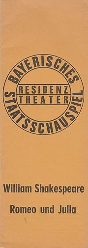 Seller image for Programmheft William Shakespeare ROMEO UND JULIA. Premiere 19. April 1973 Spielzeit 1972 / 73 Heft 14 for sale by Programmhefte24 Schauspiel und Musiktheater der letzten 150 Jahre