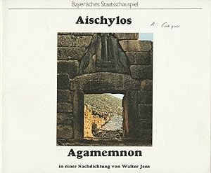 Bild des Verkufers fr Programmheft Aischylos Agamemnon. Erster Teil der ORESTIE Premiere 24. September 1978 zum Verkauf von Programmhefte24 Schauspiel und Musiktheater der letzten 150 Jahre