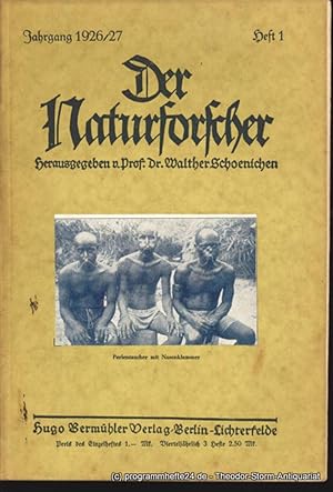 Imagen del vendedor de Der Naturforscher Jahrgang 1926/27 Heft 1 a la venta por Programmhefte24 Schauspiel und Musiktheater der letzten 150 Jahre