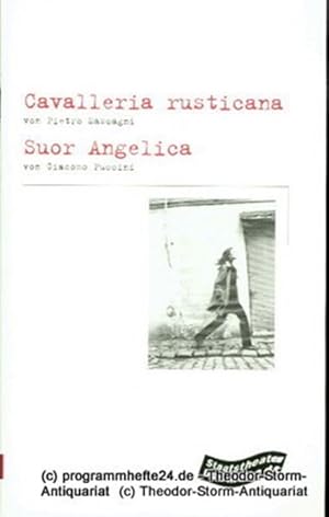 Immagine del venditore per Programmheft Cavalleria rusticana. Melodramma. - Suor Angelica ( Schwester Angelica ) Oper. Premiere 22. September 2001 im Groen Haus. Spielzeit 2001 / 2002 Programmheft Nr. 101 venduto da Programmhefte24 Schauspiel und Musiktheater der letzten 150 Jahre