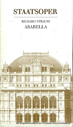 Bild des Verkufers fr Programmheft ARABELLA. Neueinstudierung 12. September 1976. Saison 1976 / 77 zum Verkauf von Programmhefte24 Schauspiel und Musiktheater der letzten 150 Jahre