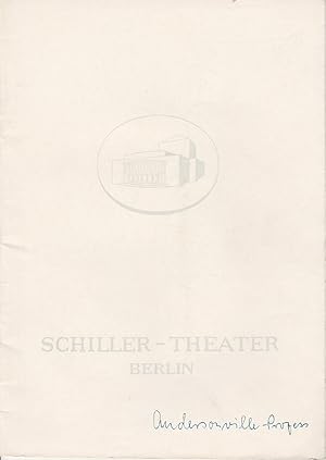 Programmheft Der Andersonville-Prozeß von Saul Levitt Spielzeit 1960 / 61 Heft 99