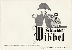 Immagine del venditore per Programmheft Schneider Wibbel. Kom�die von Hans M�ller-Schl�sser venduto da Programmhefte24 Schauspiel und Musiktheater der letzten 150 Jahre