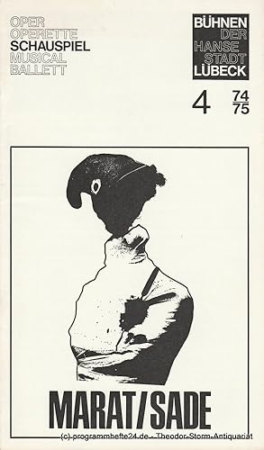 Seller image for Programmheft Erstauffhrung Marat / Sade. 27. September 1974. Heft 4 Spielzeit 1974 / 75 for sale by Programmhefte24 Schauspiel und Musiktheater der letzten 150 Jahre