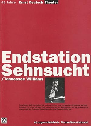 Seller image for Programmheft Endstation Sehnsucht von Tennessee Williams Spielzeit Premiere 10. April 1997 Spielzeit 1996 / 97 for sale by Programmhefte24 Schauspiel und Musiktheater der letzten 150 Jahre