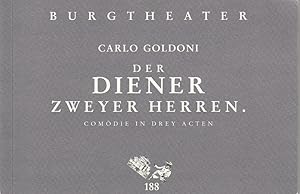 Seller image for Programmheft Der Diener zweyer Herren von Carlo Goldoni Premiere 31. Oktober 1997 Spielzeit Burgtheater 1997 / 1998 Programmbuch Nr. 188 for sale by Programmhefte24 Schauspiel und Musiktheater der letzten 150 Jahre