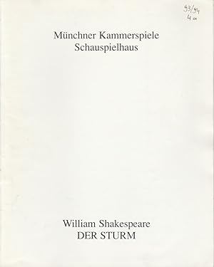 Immagine del venditore per Programmheft William Shakespeare: DER STURM. Premiere 2. Mai 1994 Spielzeit 1993 / 94 Heft 4a venduto da Programmhefte24 Schauspiel und Musiktheater der letzten 150 Jahre